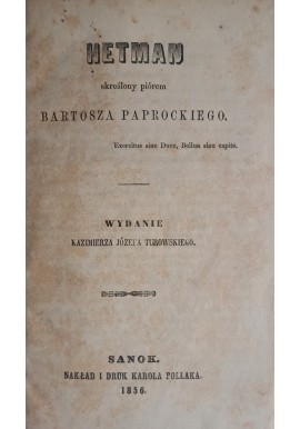 PAPROCKI Bartosz - Hetman 1856