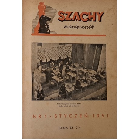 SZACHY miesięcznik Rok IV 1949 nr 1-12 kompletny rocznik [czasopismo]