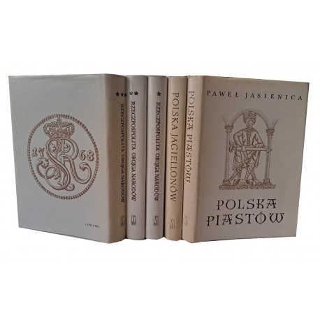 Polska Piastów, Rzeczpospolita Obojga Narodów (3 tomy), Polska Jagiellonów Paweł Jasienica (kpl.)