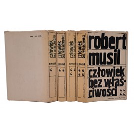 MUSLI Robert - Człowiek bez właściwości 4 tomy [I polskie wyd.] 1971