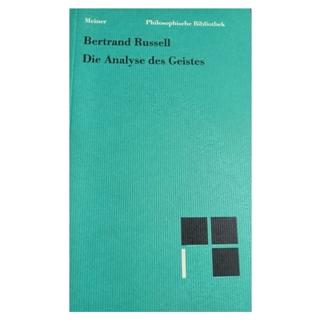 Die Analyse des Geistes Bertrand Russell