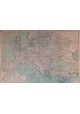 MAPA głównych miejsc leczniczych w Europie Карта главнейших лечебных мест Европы ROSJA [1890]