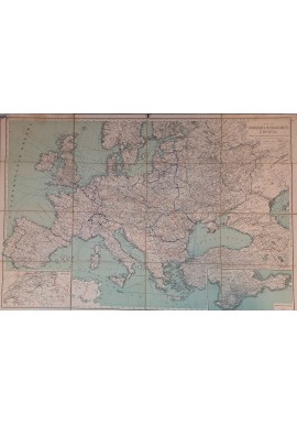 MAPA głównych miejsc leczniczych w Europie Карта главнейших лечебных мест Европы ROSJA [1890]