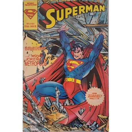 Superman 5/1991 Brainiac i wizyta Jokera w Metropolis