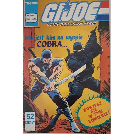 G.I. Joe A real american hero 2/1992 Kto jest kim na wyspie Cobra