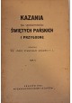 ADAMSKI St. Józef - Kazania na uroczystości Świętych Pańskich i przygodne tom II 1924