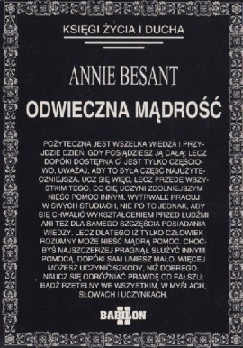 Odwieczna mądrość Annie Besant