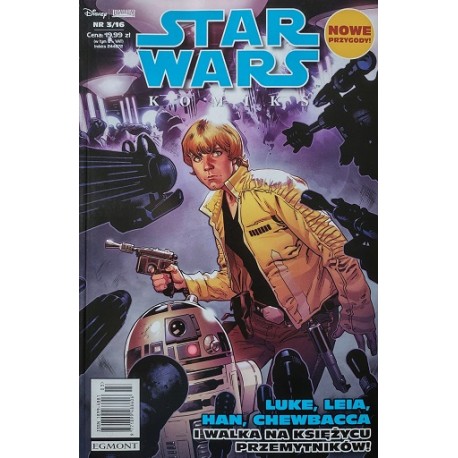 Star Wars komiks 3/16 Luke, Leia, Han, Chewbacca i walka na księżycu przemytników!