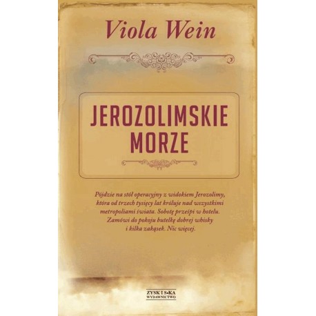 Jerozolimskie morze Viola Wein