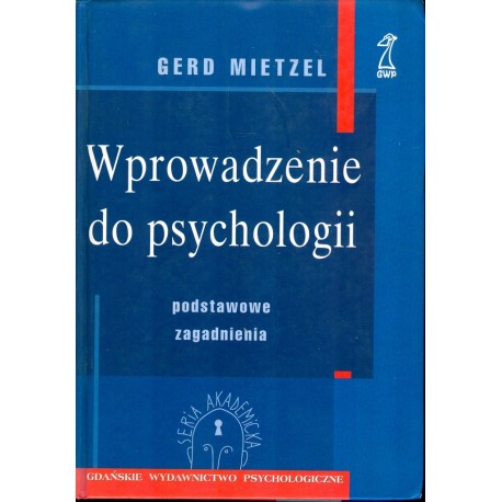 Gerd Mietzel Wprowadzenie do psychologii