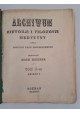 WRZOSEK Adam - Archiwum Historji i Filozofji Medycyny oraz Historji Nauk Przyrodniczych tom II 1925