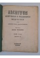 WRZOSEK Adam - Archiwum Historji i Filozofji Medycyny oraz Historji Nauk Przyrodniczych tom II 1925