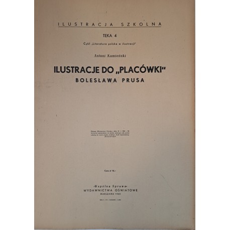 KAMIEŃSKI Antoni - Ilustracje do "Placówki" Bolesława Prusa 1960