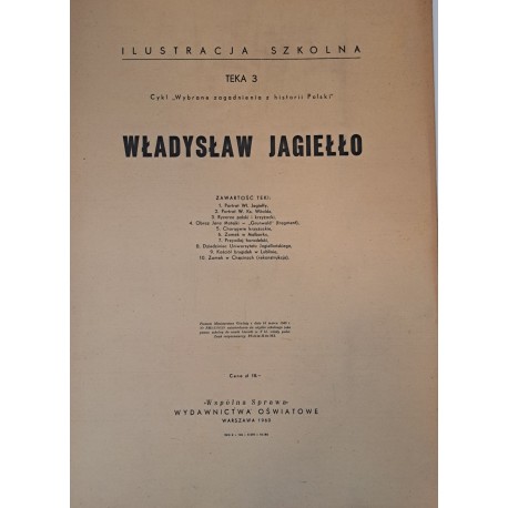 ILUSTRACJA SZKOLNA Teka 3 Władysław Jagiełło 1960