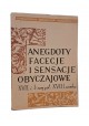 Anegdoty Facecje i Sensacje Obyczajowe XVII i I-szej poł XVIII wieku Zbigniew Kuchowicz