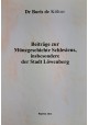 [NUMIZMATYKA ŚLĄSKA] Beiträge zur Münzgeschichte Schlesiens, insbesondere der Stadt Löwenberg Boris de Kohne