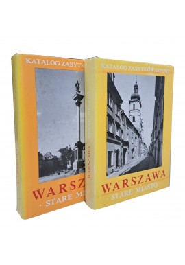 ŁOZIŃSKI Jerzy, ROTTERMUND Andrzej - Katalog Zabytków Sztuki Warszawa Stare Miasto (2 tomy)