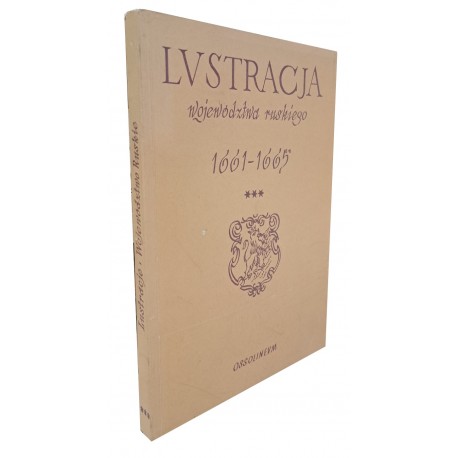 Lustracja województwa ruskiego 1661-1665 + mapa