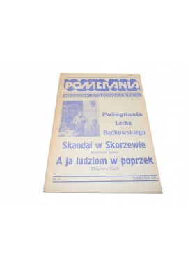 Pomerania miesięcznik rok 1984 nr 4 KASZUBY