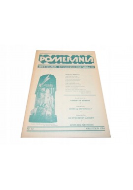 Pomerania miesięcznik rok 1984 nr 12 KASZUBY