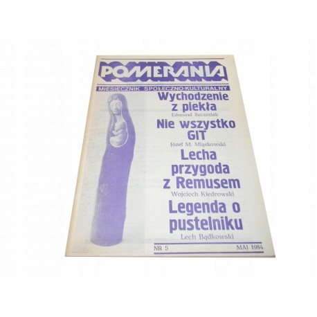 Pomerania miesięcznik rok 1984 nr 5 KASZUBY