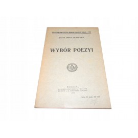 Julian Niemcewicz Wybór poezyi (poezji) wyd. 1909
