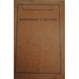 Wiadomości z Zoologii Dr J. Nusbaum-Hilarowicz, Dr T. Wiśniowski Oprawa wyd. 1926