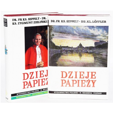 Dzieje Papieży 2 tomy Dr. Fr Ks. Seppelt Dr. Kl. Loffler Ks. Zygmunt Zieliński