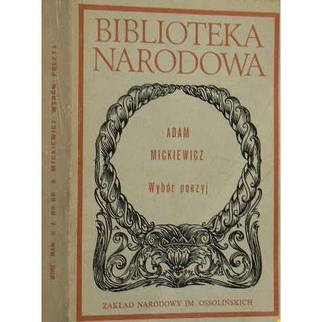 Wybór poezyj Tom drugi Adam Mickiewicz Seria BN