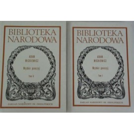 Wybór poezji (kpl - 2 tomy) Seria BN Adam Mickiewicz