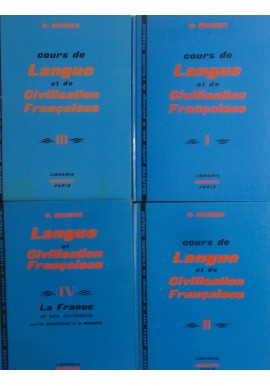 Cours de Langue et de Civilisation Francaises (kpl - 4 tomy) G. Mauger