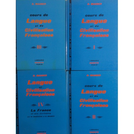 Cours de Langue et de Civilisation Francaises (kpl - 4 tomy) G. Mauger