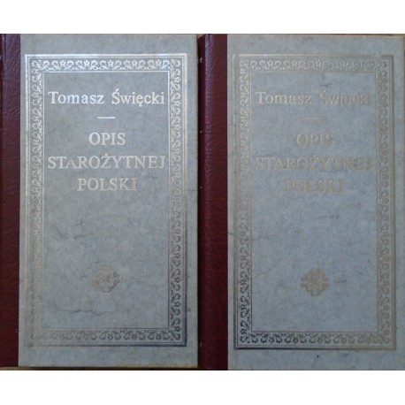 Opis Starożytnej Polski 1-2 Tomasz Święcki 1828r reprint