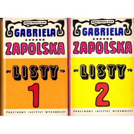 Listy Gabriela Zapolska (kpl - 2 tomy)