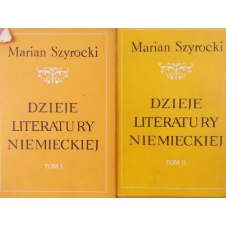 Dzieje literatury niemieckiej (kpl - 2 tomy) Marian Szyrocki