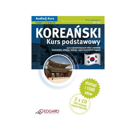 Koreański Kurs podstawowy A1-A2 Książka + 2 x Audio CD Praca zbiorowa