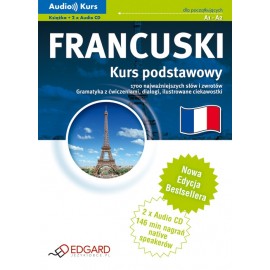 Francuski Kurs podstawowy A1-A2 Książka + 2 x Audio CD Praca zbiorowa