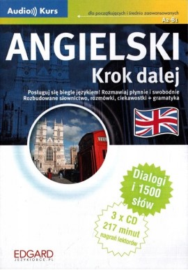Angielski Krok dalej A2-B1 Książka + 3 x Audio CD Karolina Kostrzębska