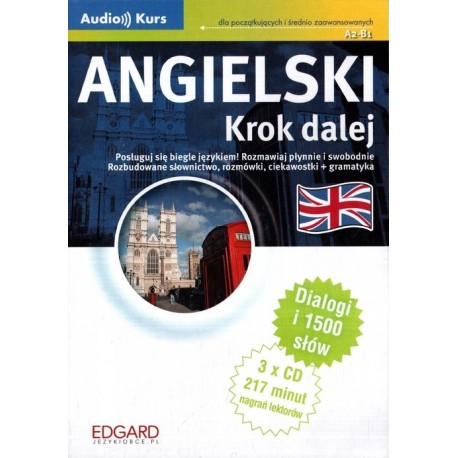 Angielski Krok dalej A2-B1 Książka + 3 x Audio CD Karolina Kostrzębska