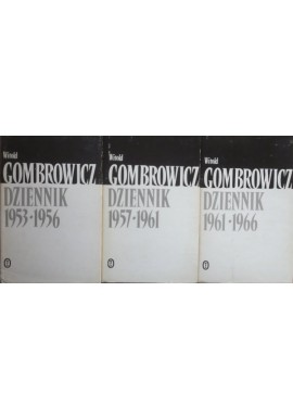 Dziennik 1953-1956, 1957-1961, 1961-1966 (3 tomy) Witold Gombrowicz