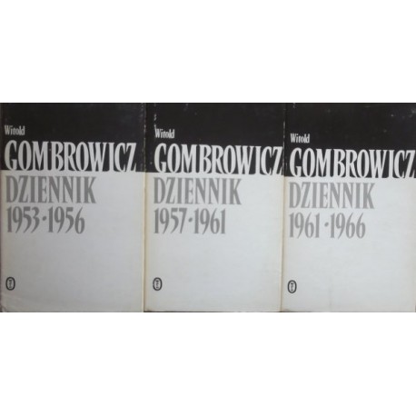 Dziennik 1953-1956, 1957-1961, 1961-1966 (3 tomy) Witold Gombrowicz