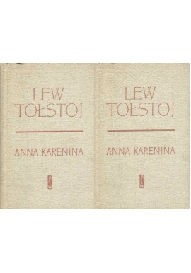 Anna Karenina Lew Tołstoj (kpl. - 2 tomy)