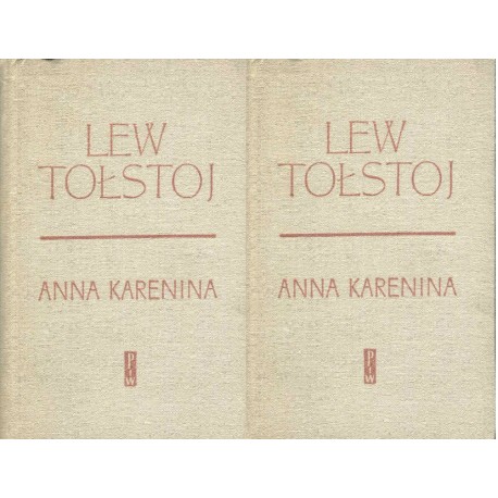 Anna Karenina Lew Tołstoj (kpl. - 2 tomy)