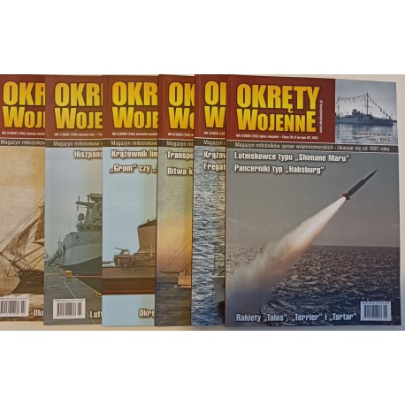 Magazyn Okręty Wojenne Rok 2020 6 numerów KPL