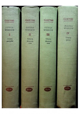Dzieła Wybrane Jan Wolfgang Goethe (kpl. - 4 tomy)