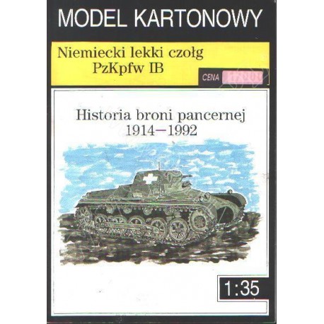 Model Kartonowy Niemiecki lekki czołg PzKpfw IB