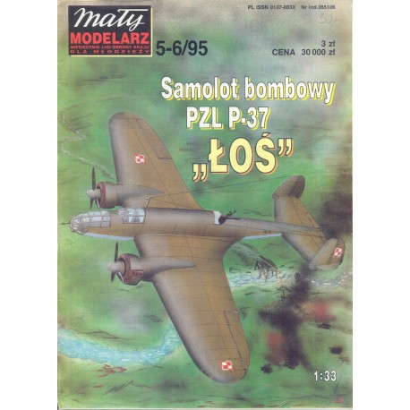 Mały modelarz 5-6/95 Samolot bombowy PZL P-37 Loś