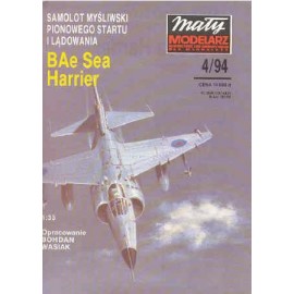 Mały modelarz 4/94 Samolot Myśliwski Pionowego Startu i Lądowania Bae Sea Harrier
