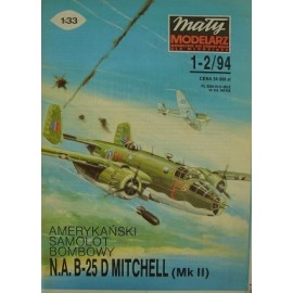 Mały modelarz 1-2/94 Amerykański Samolot Bombowy N.A.B-25 MITCHELL (Mk II)