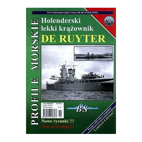 Holenderski lekki krążownik DE RUYTER Sławomir Brzeziński Seria Profile Morskie nr 32